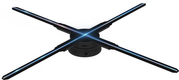 TONZO 65cm 3D Hologram Fan with WiFi, Bluetooth & App Control for Large Retail Display (3000 lm / Wireless / Remote Controller) Portable Projector