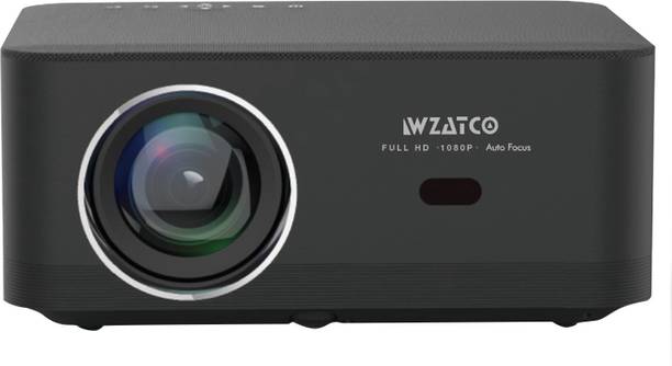 WZATCO Neo Fully Automatic (12600 lm / 1 Speaker / Wireless) Full HD Native 1080P, 4K HDR Android Projector for Home, (Auto Focus + Auto Keystone), HDMI ARC, Dual Wifi & BT, YouTube, Netflix, Prime & more Projector