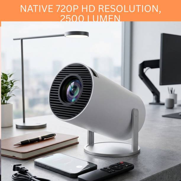 SYARA Projector, 4K 1080P Full HD Projector, WiFi 5G Compatible With Mobile/LaptopF162 (4500 lm / 1 Speaker / Wireless / Remote Controller) Portable Projector