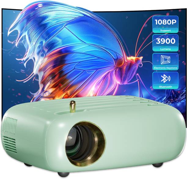 WZATCO Pixel Plus Native 720P Full HD 1080P Support, 3900 Lumens, 176" Max Screen (3900 lm / 1 Speaker / Remote Controller) Projector
