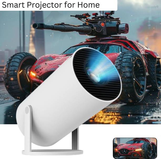 Clairbell Smart Projector for Home 4K Support Rotabable Design withApp Netflix,YouTubeK466 (4500 lm / 1 Speaker / Wireless / Remote Controller) Portable Projector