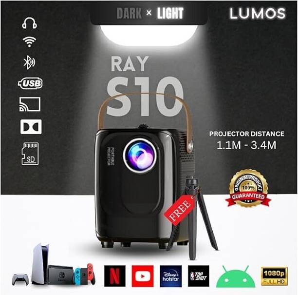 VOLTAC Mini Projector WIFI Android IOS Full HD 1080P Miracast Youtube TVStick HDMI USB (5000 lm) Portable Projector