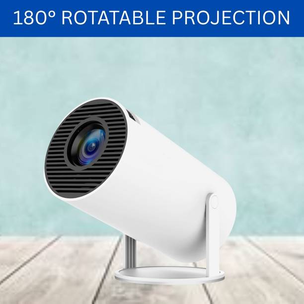 SYARA Protable Projector for Home 4K Support With Built-in Apps Netflix, YouTubeZ485 (4500 lm / 1 Speaker / Wireless / Remote Controller) Portable Projector