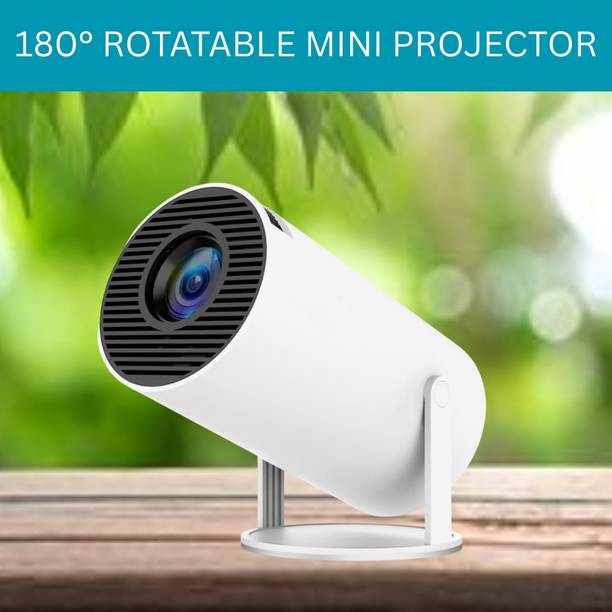 Clairbell Protable Projector for Home 4K Support With Built-in Apps Netflix, YouTubeT184 (4500 lm / 1 Speaker / Wireless / Remote Controller) Portable Projector