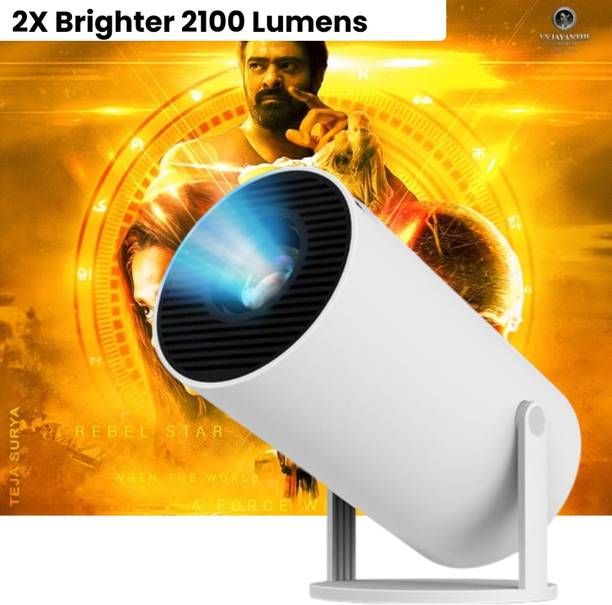 GUGGU Smart Projector for Home 4K Support Rotabable Design withApp Netflix,YouTubeQ353 (4500 lm / 1 Speaker / Wireless / Remote Controller) Portable Projector