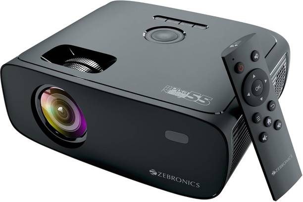 ZEBRONICS PIXAPLAY 55 (8000 lm / Wireless / Remote Controller) Portable Projector