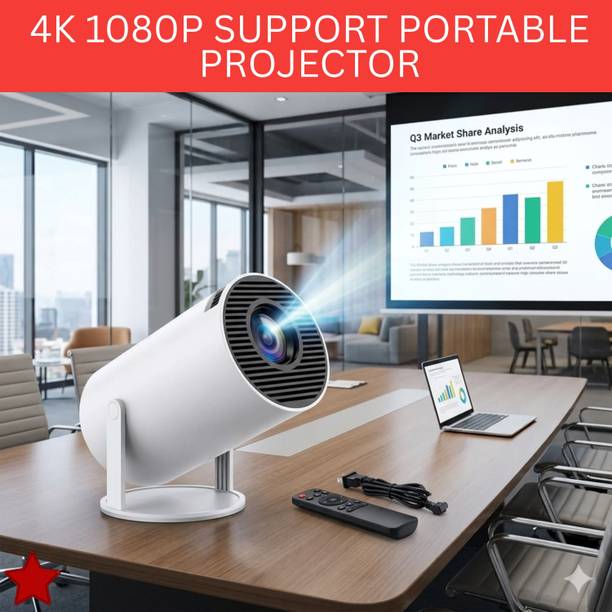 FRONY Smart Projector With Wireless Connectivity, Home Theater Cinema ProjectorSF409 (4500 lm / 1 Speaker / Wireless / Remote Controller) Portable Projector