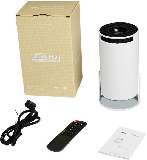 Trending Store HY300 Android 11 Native 720P Support WiFi 6/BT 5.0 1GB/8GB Auto Keystone (5000 lm / 1 Speaker / Wireless / Remote Controller) Portable Projector