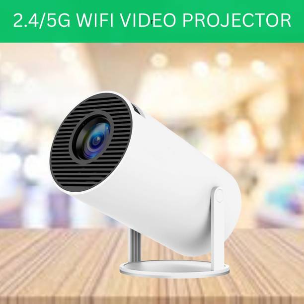 SYARA Protable Projector for Home 4K Support With Built-in Apps Netflix, YouTubeX250 (4500 lm / 1 Speaker / Wireless / Remote Controller) Portable Projector