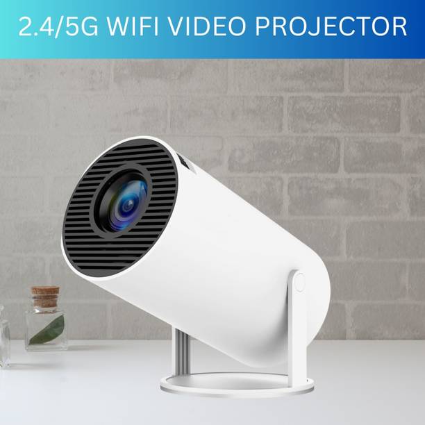 SYARA Protable Projector for Home 4K Support With Built-in Apps Netflix, YouTubeX94 (4500 lm / 1 Speaker / Wireless / Remote Controller) Portable Projector