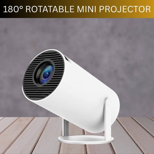 SYARA Protable Projector for Home 4K Support With Built-in Apps Netflix, YouTubeZ301 (4500 lm / 1 Speaker / Wireless / Remote Controller) Portable Projector