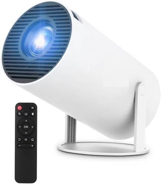 Punnkk HY300 Pro Smart,4K HD Wifi6 BT5, Android12, 180Degree Rotation Auto Keystone (4500 lm / 1 Speaker / Wireless / Remote Controller) Portable Projector