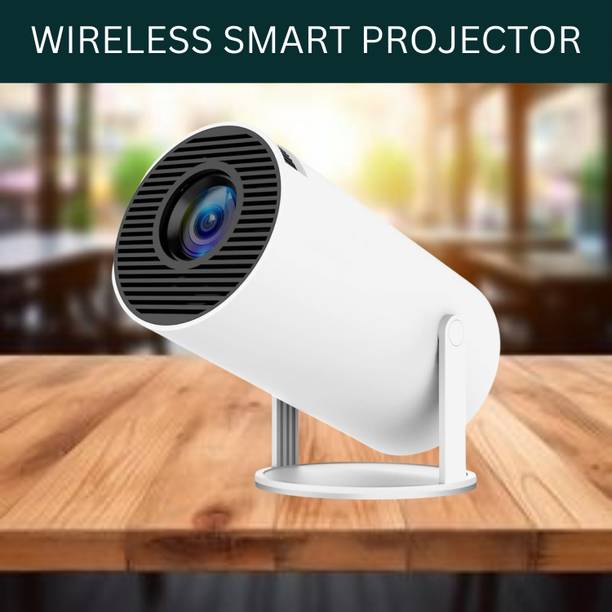 SYARA Protable Projector for Home 4K Support With Built-in Apps Netflix, YouTubeX54 (4500 lm / 1 Speaker / Wireless / Remote Controller) Portable Projector