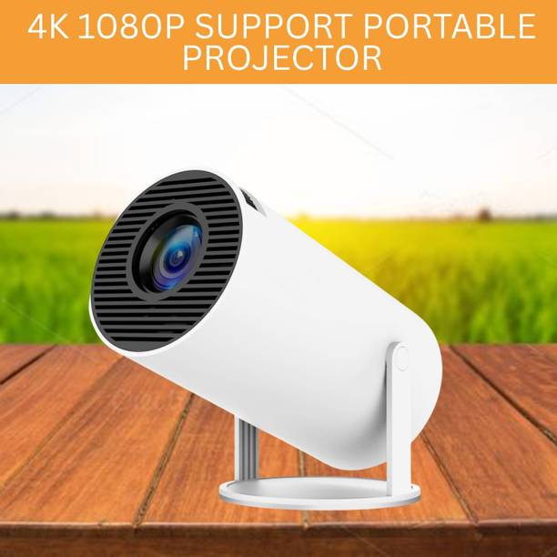 SYARA Protable Projector for Home 4K Support With Built-in Apps Netflix, YouTubeZ39 (4500 lm / 1 Speaker / Wireless / Remote Controller) Portable Projector