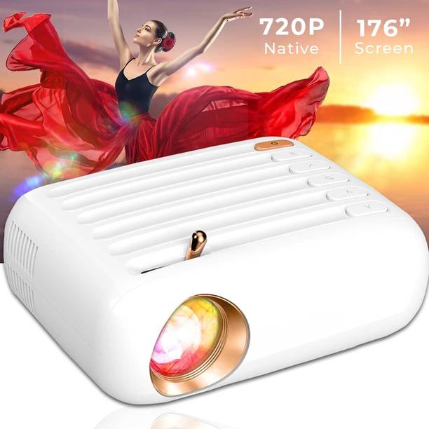 WZATCO Pixel Native (2000 lm / 1 Speaker / Remote Controller) 720p Full HD 1080P Support | LTPS Technology | Best in Segment | 250 ANSI | 176" Max Screen | Home & Outdoor Cinema | Compatible with 4K TV Stick, PC Projector