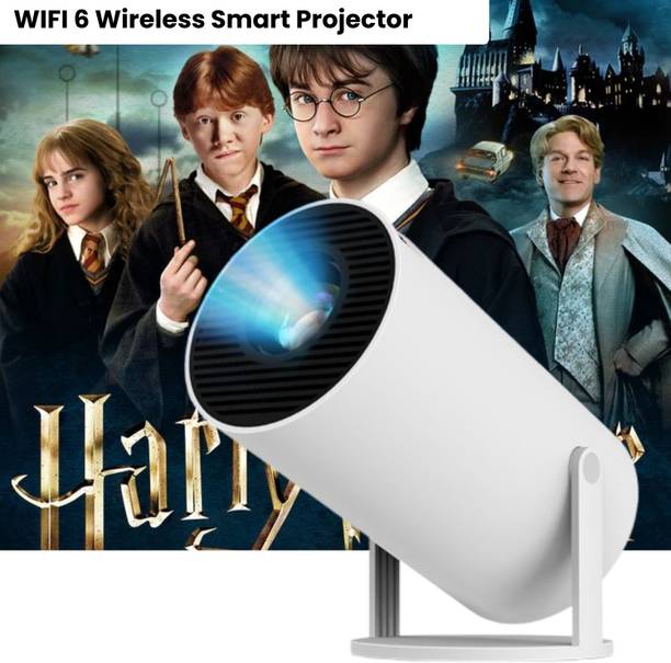 SACRO Smart Projector for Home 4K Support Rotabable Design withApp Netflix,YouTubeY21 (4500 lm / 1 Speaker / Wireless / Remote Controller) Portable Projector