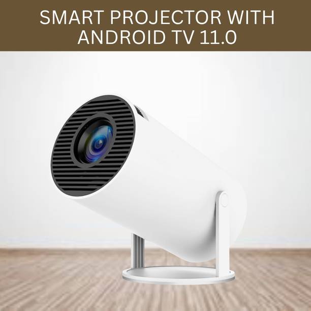 SYARA Protable Projector for Home 4K Support With Built-in Apps Netflix, YouTubeX428 (4500 lm / 1 Speaker / Wireless / Remote Controller) Portable Projector