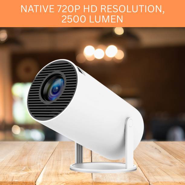 SACRO Protable Projector for Home 4K Support With Built-in Apps Netflix, YouTubeP339 (4500 lm / 1 Speaker / Wireless / Remote Controller) Portable Projector