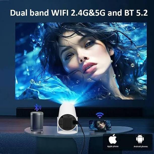 Czech 4K Android Smart Projector Full HD 1080 IEWHJF87 (2200 lm / Wireless / Remote Controller) Portable Projector