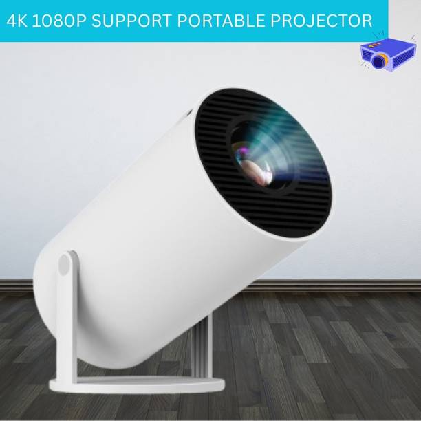 SACRO Mini HD Projector for Home 4KSupport With Built-in App Netflix/Prime/YouTubeD173 (4500 lm / 1 Speaker / Wireless / Remote Controller) Portable Projector