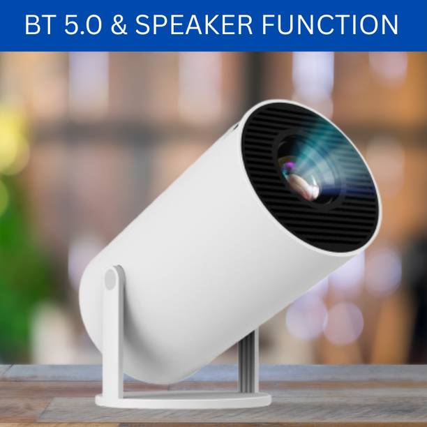 Clairbell Smart (Projector) 1080P & 4K Support Rotatable Design With Netflix/Prime etcP477 (4500 lm / 1 Speaker / Wireless / Remote Controller) Portable Projector