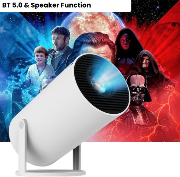 GUGGU Smart Projector for Home 4K Support Rotabable Design withApp Netflix,YouTubeR239 (4500 lm / 1 Speaker / Wireless / Remote Controller) Portable Projector