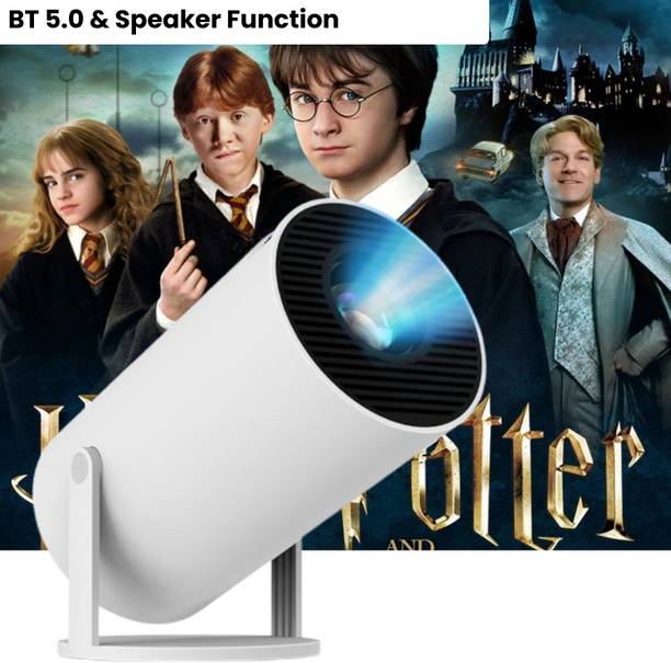 Clairbell Smart Projector for Home 4K Support Rotabable Design withApp Netflix,YouTubeP73 (4500 lm / 1 Speaker / Wireless / Remote Controller) Portable Projector