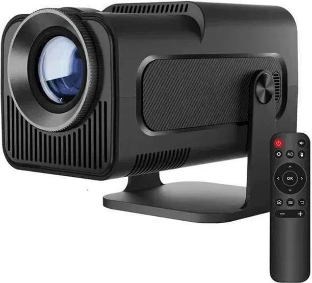 Zync HY320 Mini Smart 4K Full HD Android 11 5GWiFi BT Autokeystone Short Throw 720p (8000 lm / 1 Speaker / Wireless / Remote Controller) Portable Projector