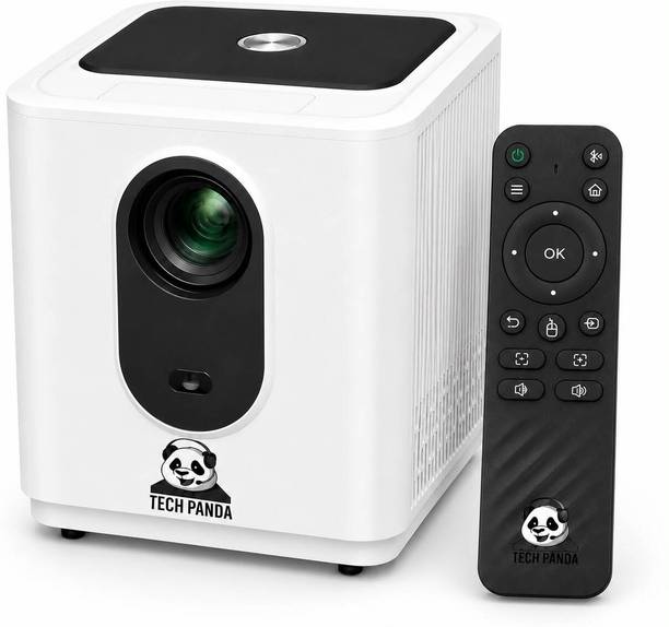 TECHPANDA ULTRA X7 4K HD1080P Smart Projector WiFi Bluetooth Portable HomeTheater 2GB/16GB (6500 lm / 1 Speaker / Wireless / Remote Controller) Portable Projector
