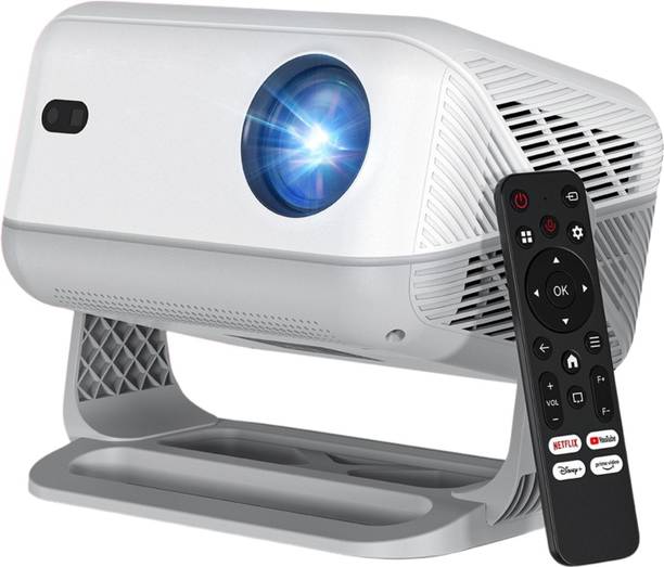 BeamX Shark Netflix Certified WhaleOS Build-In ChatGPT Android 13 4k HDR Dolby Support (16000 lm / 1 Speaker / Wireless / Remote Controller) Portable Projector