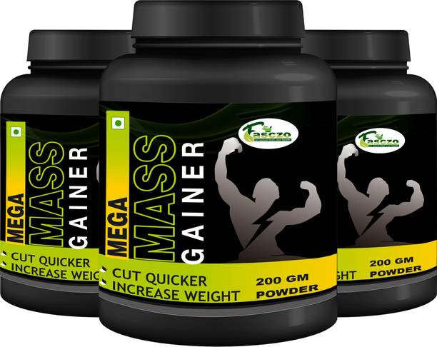 Fasczo Mega Mass Weight Gain Powder : Women & Men / Gain Weight Upto 1.3 Kg/Month Weight Gainers/Mass Gainers
