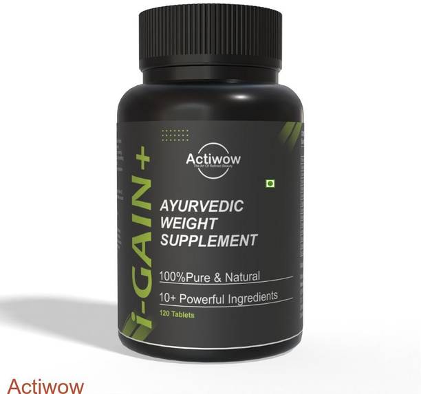 ACTIWOW i-Gain+ I Organic Muscle Builder I Boosts Muscle & Weight Weight Gainers/Mass Gainers