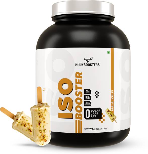 Hulkbooster ISO Booster Whey Protein Isolate, 31g Protein, 5.5 BCAA, 4.5g Glutamine Acid Whey Protein