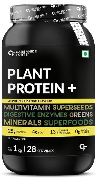 CARBAMIDE FORTE Vegan Pea Protein Powder with Multivitamins - 1kg Plant-Based Protein Plant-Based Protein