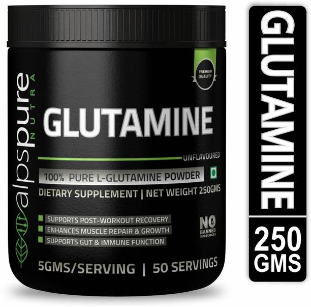ALPSPURE GLUTAMINE DIETARY SUPPLEMENT 100% pure L-glutamine powder Glutamine