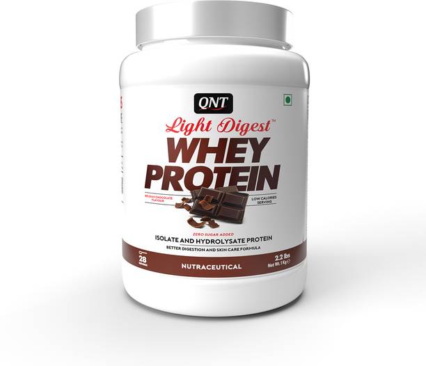 QNT Light Digest | Best Hydrolyzed Whey Protein for Muscle Building with Skin Care Whey Protein