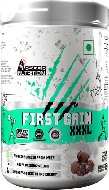 Arscor First Gain Mass Gainer| High Calorie Weight Gainer Supplement for Muscle Growth| Weight Gainers/Mass Gainers