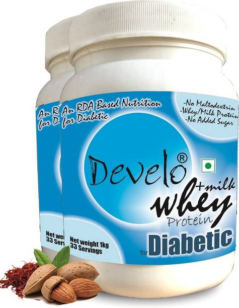 DEVELO Diabetic Protein Powder – Sugar Free Whey Supplement for Diabetes Care/Nutrition Whey Protein