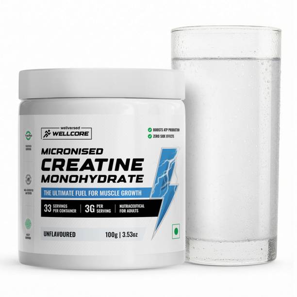 Wellcore Micronised Creatine Monohydrate | Lab Tested | Enhanced Absorption | 100% Pure Creatine