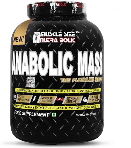 MUSCLE SIZE New Series Anabolic Mass Gainer High Protein Muscle Mass Gainer 6lbs Weight Gainers/Mass Gainers