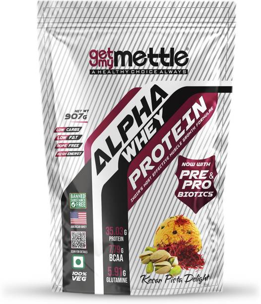 METTLE Alpha Whey Protein|No Added Sugar|100% Natural Whey|Lean Muscle Growth| Whey Protein