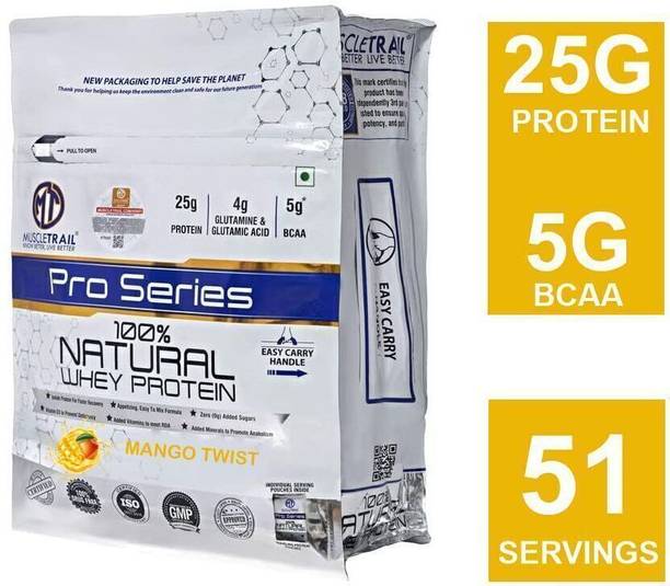Muscle Trail Pro Series |51 servings |Primary Source Isolate |5g BCAA, 25g 100% Natural Whey Protein