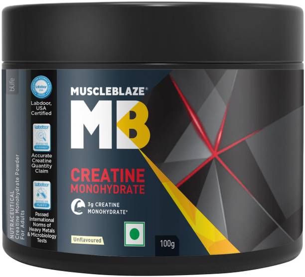 MUSCLEBLAZE Monohydrate, India's Only Labdoor USA Certified Creatine