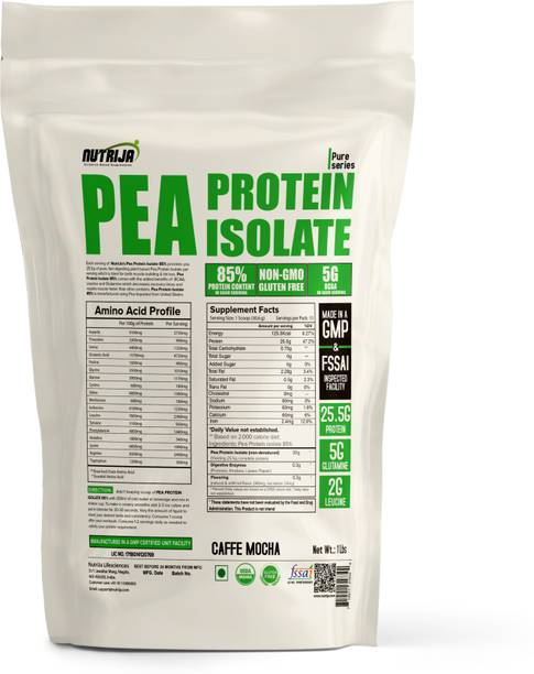 NutriJa PEA PROTEIN ISOLATE 85% 1 Lbs Plant-Based Protein