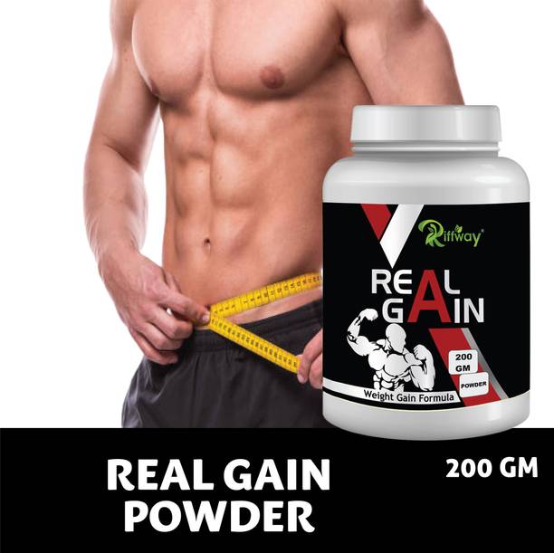 Riffway Real Gain Weight Gain Powder/ 2X Faster Muscle Fuel Protein Supplement Powder Weight Gainers/Mass Gainers