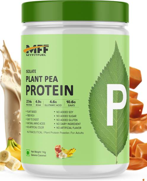 MyFitFuel Plant Pea Protein Isolate, 1kg, Banana Caramel Plant-Based Protein