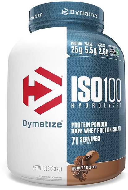 DYMATIZE 100 Hydrolyzed - 100% Whey Protein Isolate - 2.3 Kg (5 Lb), Gourmet Chocolate Whey Protein