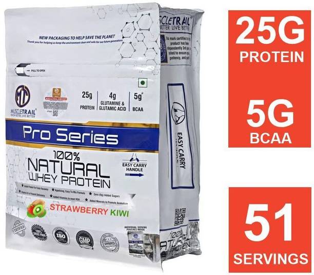 Muscle Trail Pro Series |51 servings |Primary Source Isolate |5g BCAA, 25g 100% Natural Whey Protein