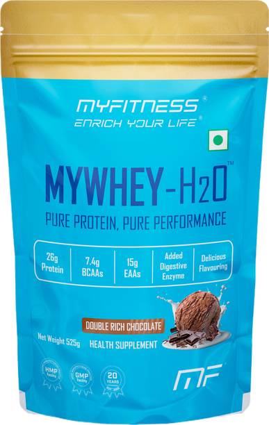 MYFITNESS Mywhey H2O Double Rich Chocolate | 26g Protein Per Serving Whey Protein