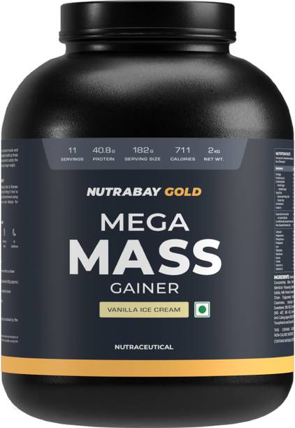 Nutrabay Gold Series Mega Mass Gainer Weight Gainers/Mass Gainers